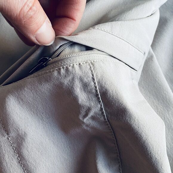 Eddie Bauer Pants Size 10 Tan Roll Tab Hem Convertible Hiking Outdoor Gorpcore - Picture 10 of 11